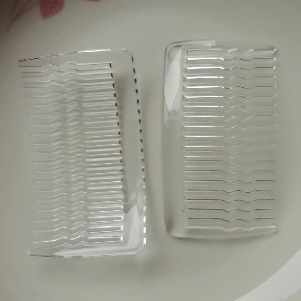 Гребень для волос прозрачный 20 зубьев 4 3 см * 7 6 10 шт.|plastic hair comb|plain combclear plastic comb |