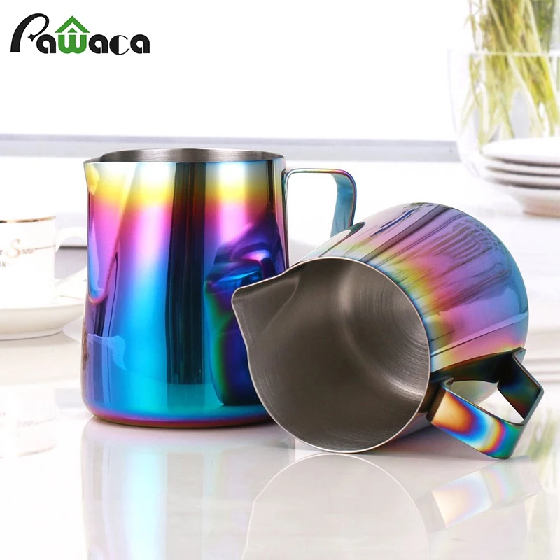 

Milk Frothing Pitcher Stainless Steel Coffee Milk Frothing Pitcher Creamer Frothing Cup for Espresso Cappuccino Latte Maker Art