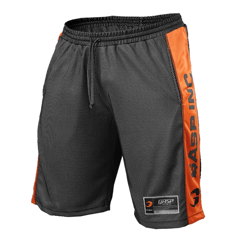 

BINHIIRO Summer Men Casual Shorts Cotton Polyester Breathable Drawstring Straight Knee Length Letter Patchwork Men Sports Shorts
