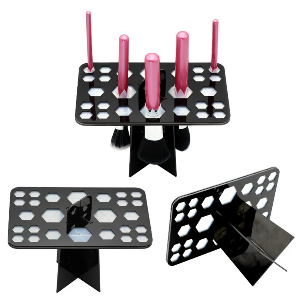 New Makeup Brush Set Dry Rack Drying Brushes Shelf Organizer