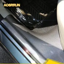 AOSRRUN для Honda Civic 9 th 2013 2014 2015 Гостевая педаль Артикул порог встроенный специальный модифицированный углеродное волокно внутренняя отделка