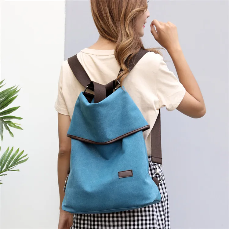 KVKY женский холщовый рюкзак в консервативном стиле, Женский школьный рюкзак, женский рюкзак для путешествий на плечо, повседневный рюкзак Mochilas