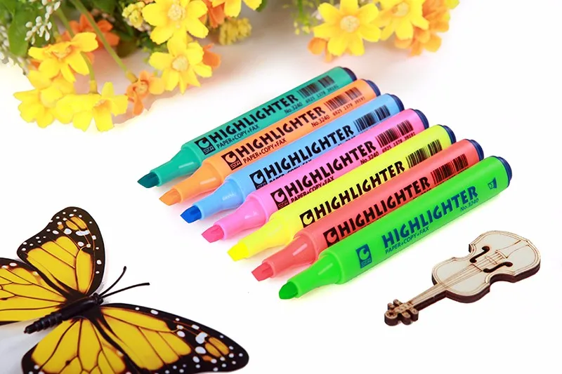 Текстовый маркер Краски маркеры товары для рукоделия Obliqure ручка многоцветная 8 цветов канцелярский товар офисные школьные принадлежности подарок