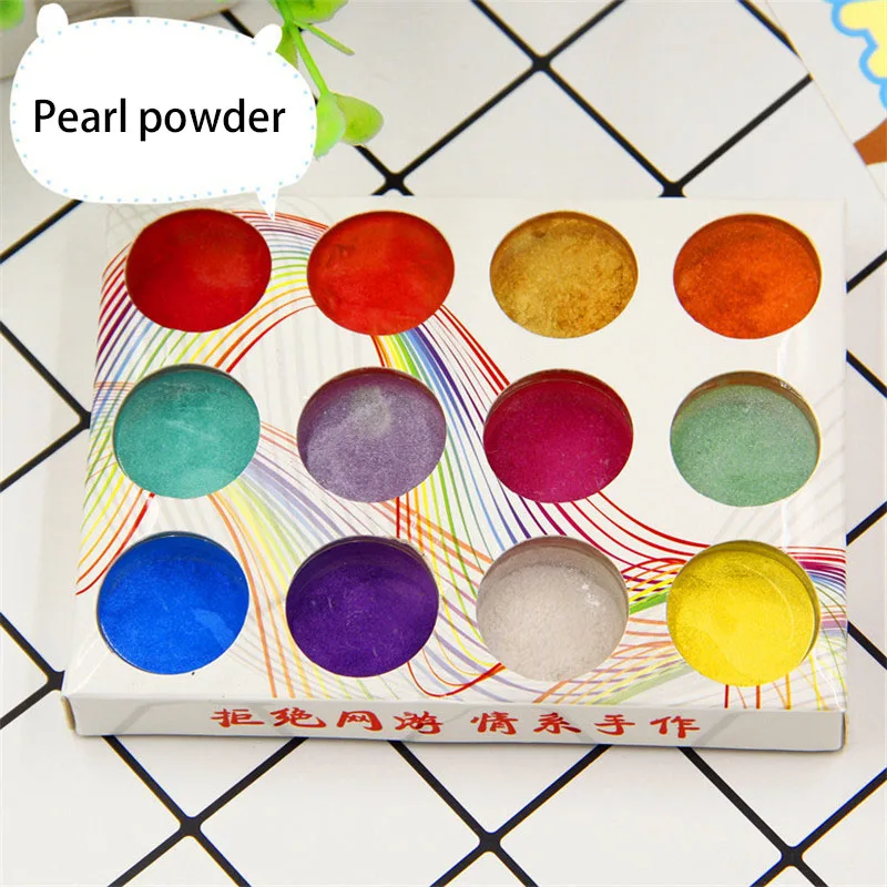 6 Type 3D Polymer Clay Tiny Fimo Fruit Slices Pearl Powder Sequins Fruit Slime Tool Kit Nails Art/Balls For Kids DIY Accessories