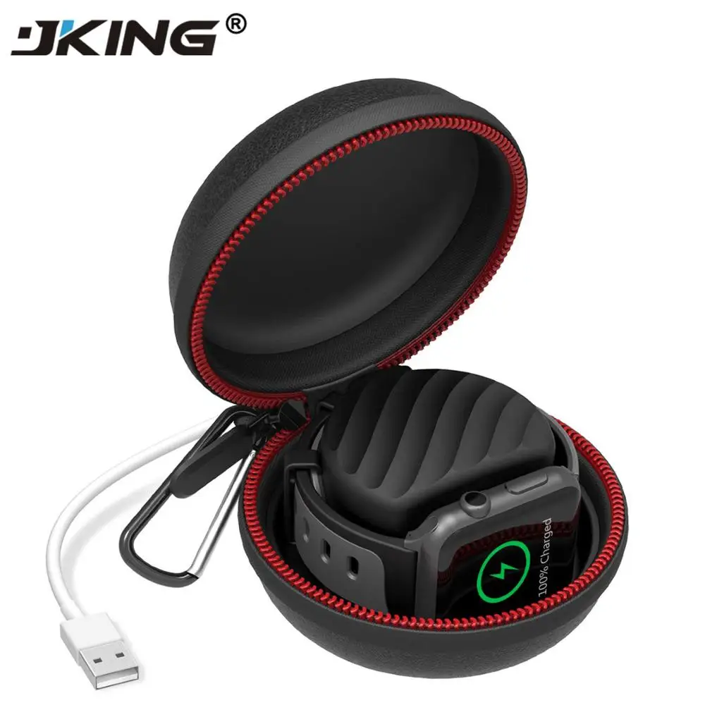 

JKING 2 in 1 1m Magnetic Charging Cable for Apple Watch Charger + Storage Case Stand for Apple Watch 4 3 2 1 38mm/42mm