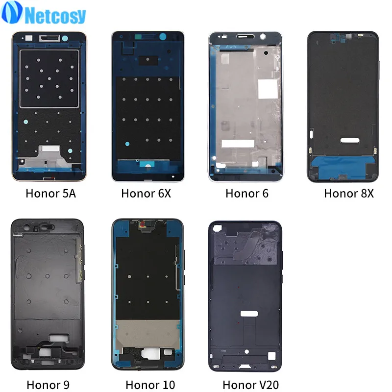 

Netcosy LCD Plate Frame For Huawei Honor 5A 6X Front Housing Cover Middle Frame Replacement Parts For HUAWEI Honor 6 10 8X 9 V20