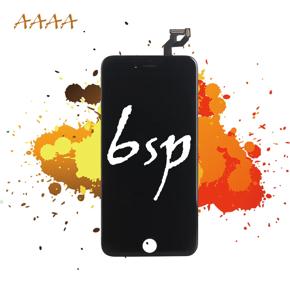 

AAAA Grade Display for iPhone 6s Plus LCD Screen Replacement Part 6sP Touch Panel Assembly Digitizer Black White With Tool Glass