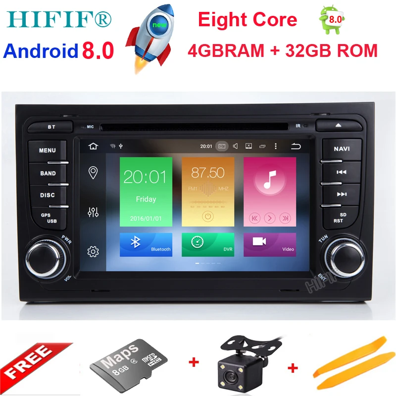 Clearance IPS 7" Touch Screen Car DVD GPS for Audi A4 Android 8.0 2002-2008 year with Wifi 3G GPS Bluetooth Radio RDS USB SD Free 8GB Map 0 Clearance IPS 7" Touch Screen Car DVD GPS for Audi A4 Android 8.0 2002-2008 year with Wifi 3G GPS Bluetooth Radio RDS USB SD Free 8GB Map 0