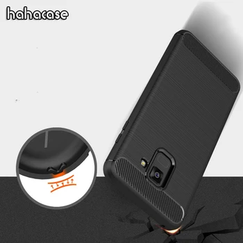 

500pcs Luxury Carbon Fiber Soft TPU Case For Samsung A9 Star A3 A5 A7 A6 A8 Plus 2016 2017 2018 A6S A9S Rugged Armor Back Cover