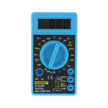 Multimètre numérique LCD DT-830B voltmètre électrique ampèremètre Ohm testeur AC/DC 750/1000 V ampères volts Ohm testeur mètre (bleu)(China)