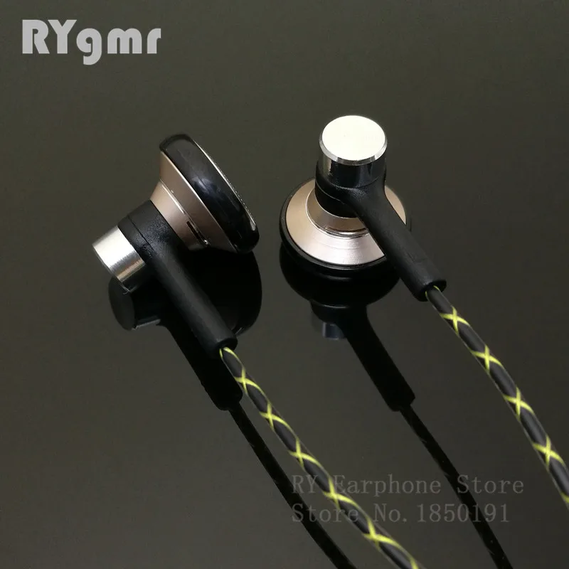 Оригинальные наушники вкладыши RY04 металлические Hi Fi 15 мм с качественным звуком