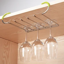 Держатель для Винных Бокалов из нержавеющей стали, висящий вверх дном, рамка для чашки, для ногтей, для дома, держатель винного бокала, подвесное маленькое вино, бар