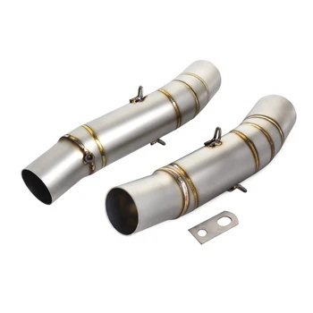 

Motorcycle Mid Exhaust Muffler Pipe For Kawasaki Z1000 Z 1000 2010 2011 2012 2013 2014 2015 2016 Eliminator Exhaust Middle Pipe