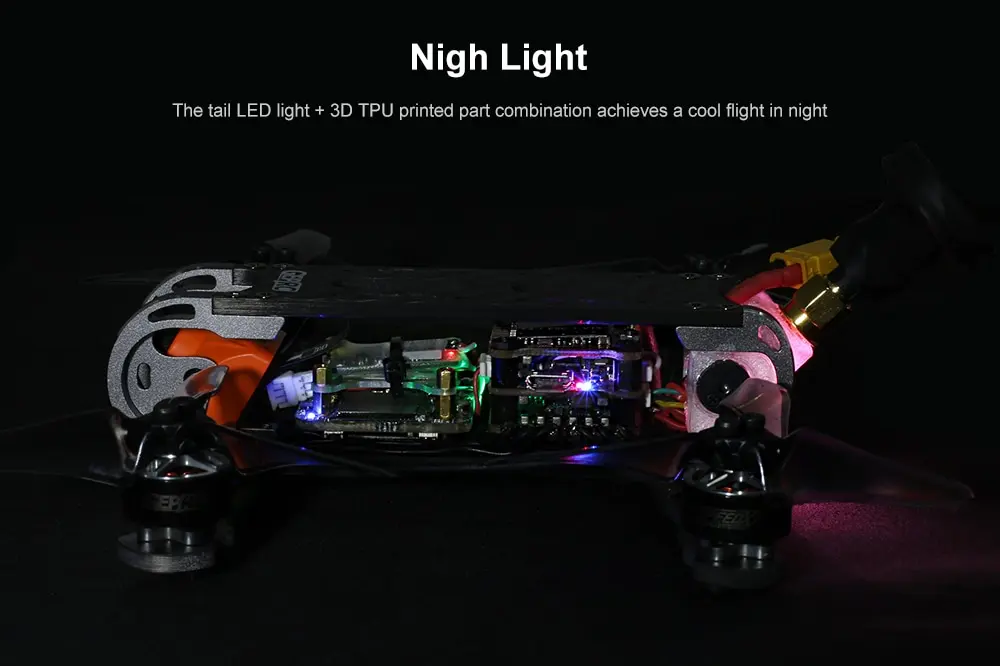 GEPRC GEP - CX Cygnet 145mm 3 inch RC FPV Racing RC Drone Stable F4 20A 48CH RunCam Split Mini 2 1080P HD Camera UAV- Black BNF ( with FRSKY XM+ Receiver)