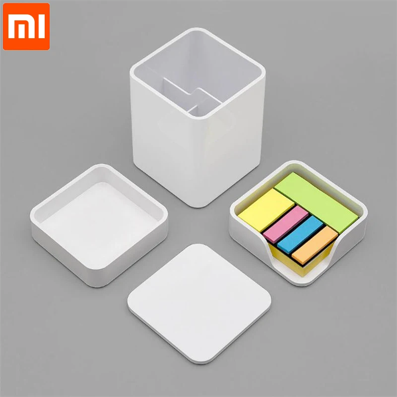 Xiaomi KACO LEMO Настольный набор для хранения пенал Note box ящик для продуктов 3 в 1 сборка свободно простой дизайн Работа для офиса семья