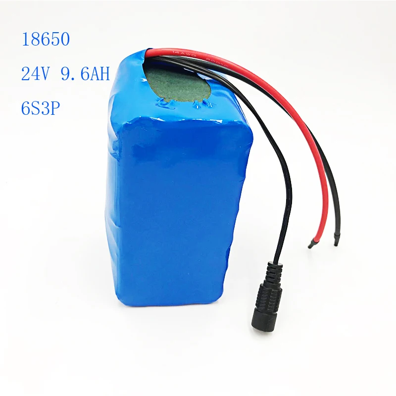 

24V Battery Pack 25.2V 9.6Ah 18650Battery 9600mAh Rechargeable Battery For GPS Navigator/Camera/Golf Car/Electric Bike/LED/Light
