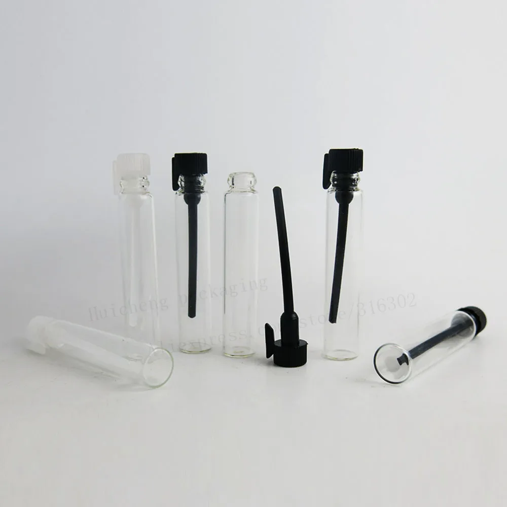 Niome Amber Small Glass Dropper Bottles Vials Essential Oil Sampling 2pcs