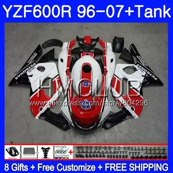 

Kit For YAMAHA YZF 600R Red white ! Thundercat 02 03 04 05 06 07 99HM40 YZF-600R YZF600R 2002 2003 2004 2005 2006 2007 Fairing