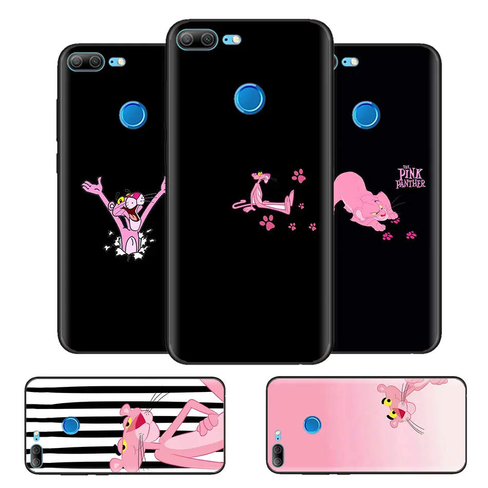 

Black Bag Soft Silicone Case Cover for Huawei honor 8X 8C 8A 10 20 Y6 Y9 2019 Lite Play Enjoy 9S 9E 20i Capa Fall Pink Panther