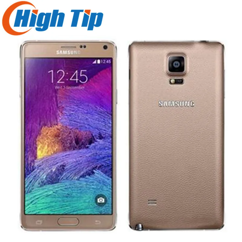 Оригинальный разблокированный Samsung Galaxy Note 4 N910A N910F N910P LTE смартфон 5 7 дюймов 16 МП 3