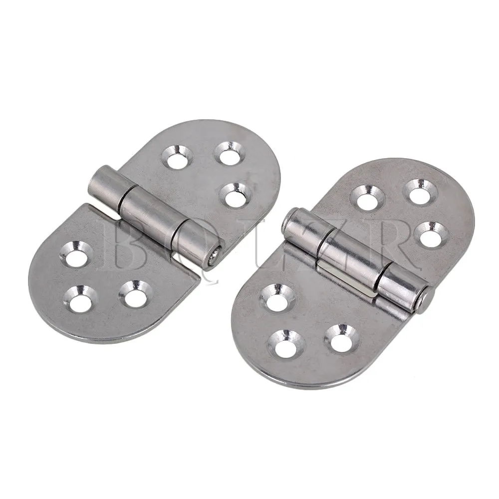 BQLZR 2pcs 304 Stainless Steel Hinge for Door Kitchen w/ 6