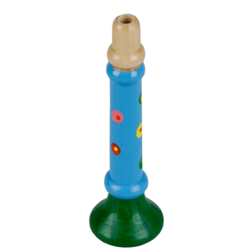 

1 Piece Orff wooden trumpet Colorful Orff Wooden Speaker Children's Educational Toy Speaker