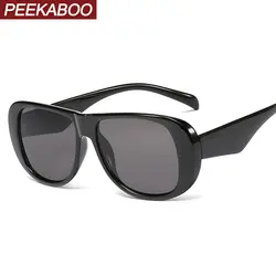 Peekaboo новые женские солнцезащитные очки большие квадратные модные летние аксессуары 2019 Летние черные овальные солнцезащитные очки для