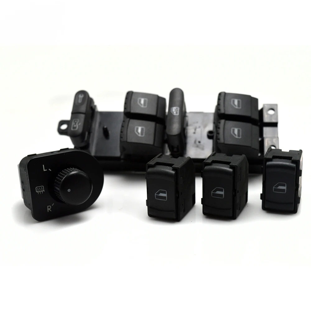 5 Pcs window switch mirror switch for VW JETTA GOLF MK4 POLO BORA