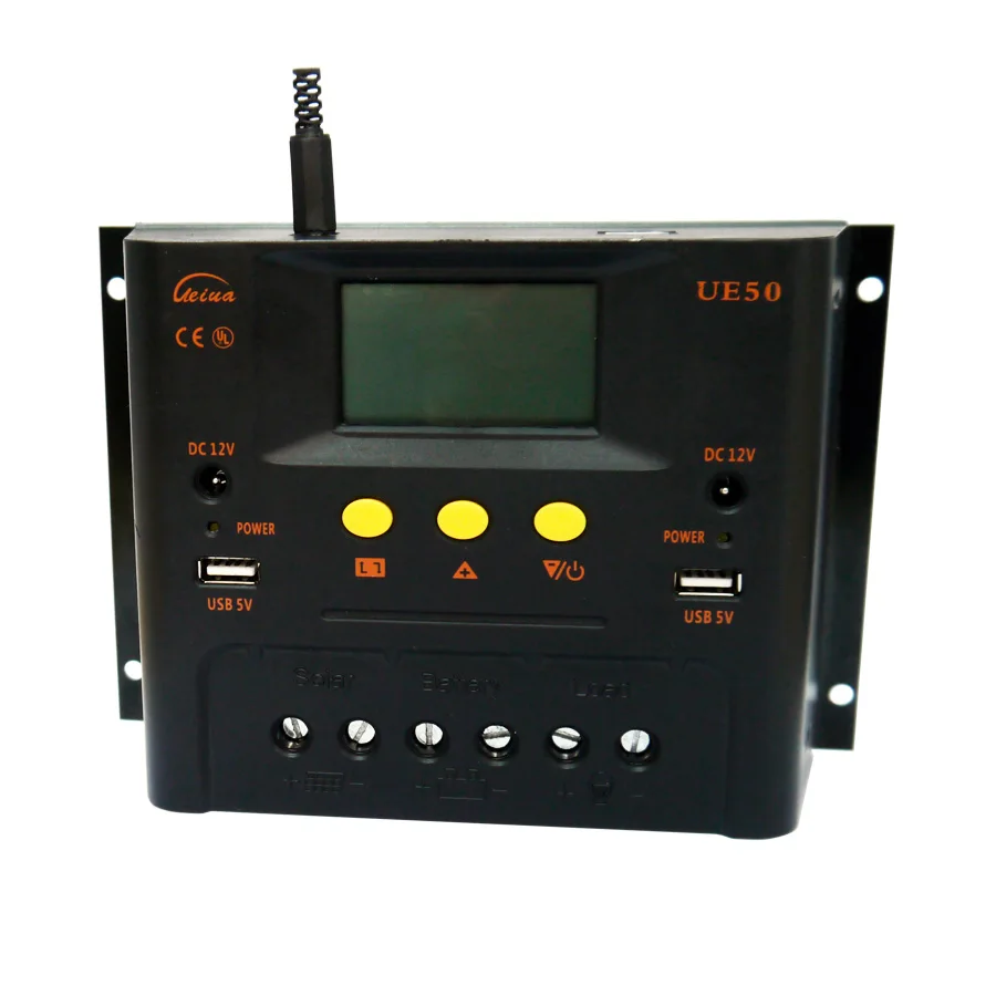 MAYLAR 50A PWM Solar Panel Charge Controller 12V/24V Auto 48V Battery Regulator with LCD Display MAYLAR 50A PWM Solar Panel Charge Controller 12V/24V Auto 48V Battery Regulator with LCD Display