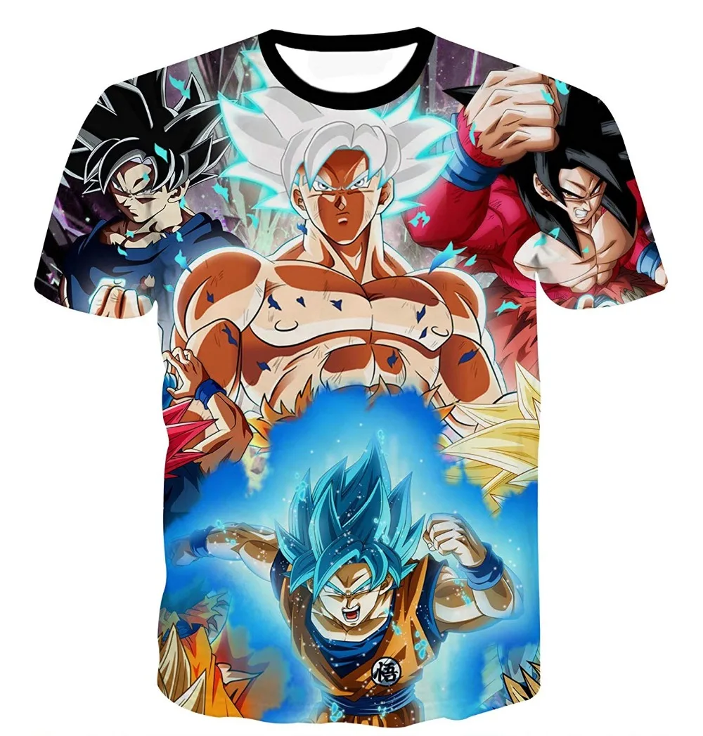 Для мужчин Dragon Ball Z футболка сын Goku vegeta Бодибилдинг Футболка супер футболка Saiyan летняя одежда Homme футбола DragonBall