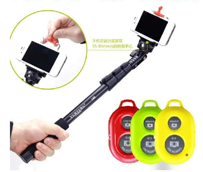 

Bluetooth remote shutter release And 188 Tripods Monopod Weigt bearing up to 2KG For Iphone5 5c 5s Camera