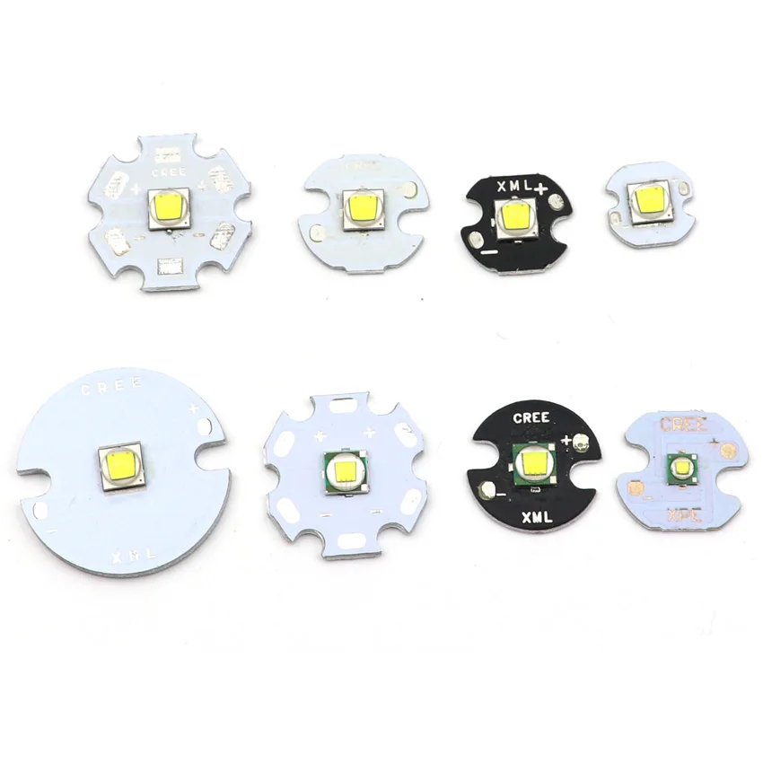 

XPE R3 3W XML T6 XML2 U3 10W LED Emitter Chip Bulb High Power LED Lamp Light LED Emitter with 16mm 20mm heatsink