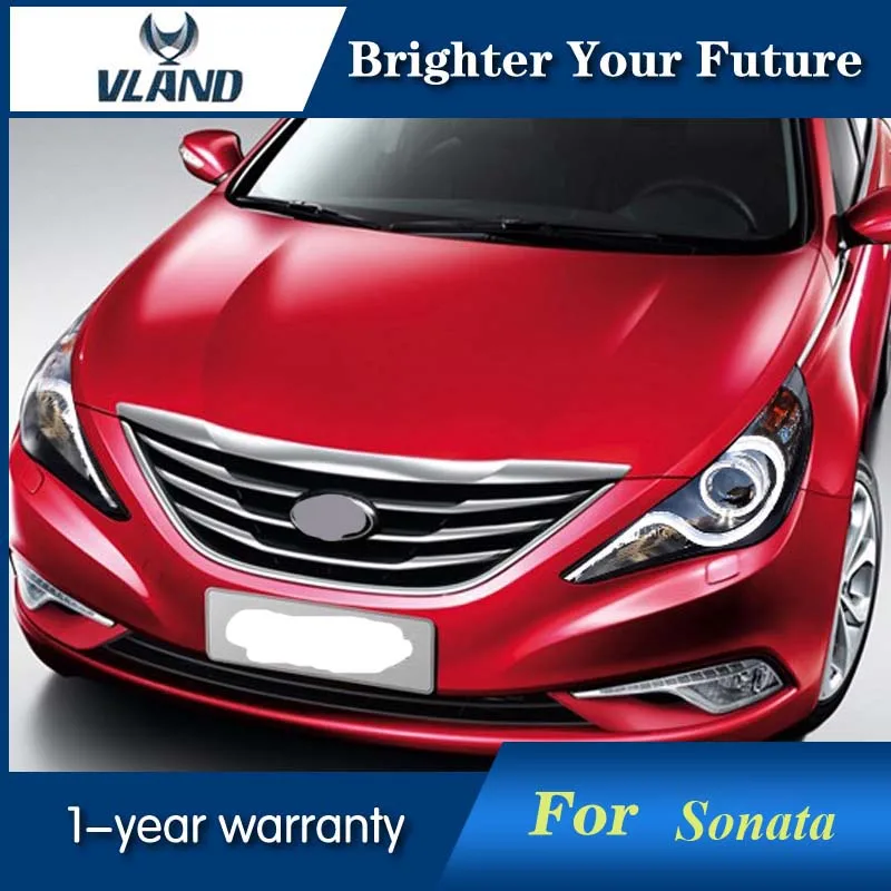 LED Headlight Halo For Hyundai Sonata 2011-2014 LE...