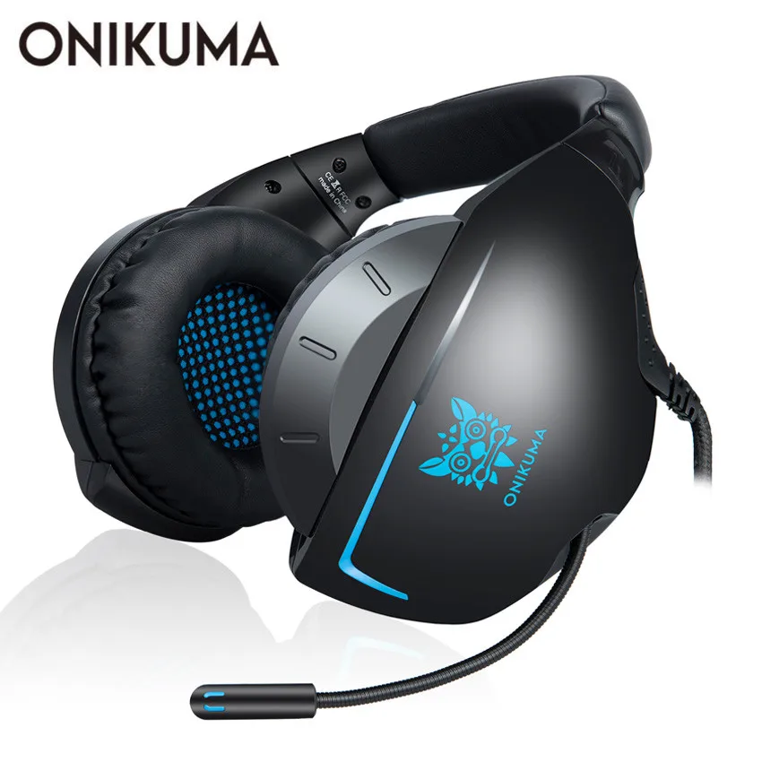 ONIKUMA K7 Casque PS4 игровая гарнитура с микрофоном проводной ПК геймерская версия для