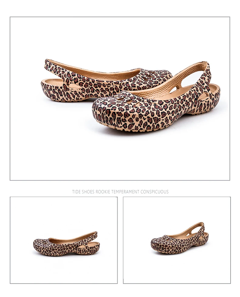 STS BRAND Spring Women Leopard Grain Round Toe Sandals Loafer Beach Sandals Ballet Flats Casual Shoes Flats Sandals Women Shoes (17)