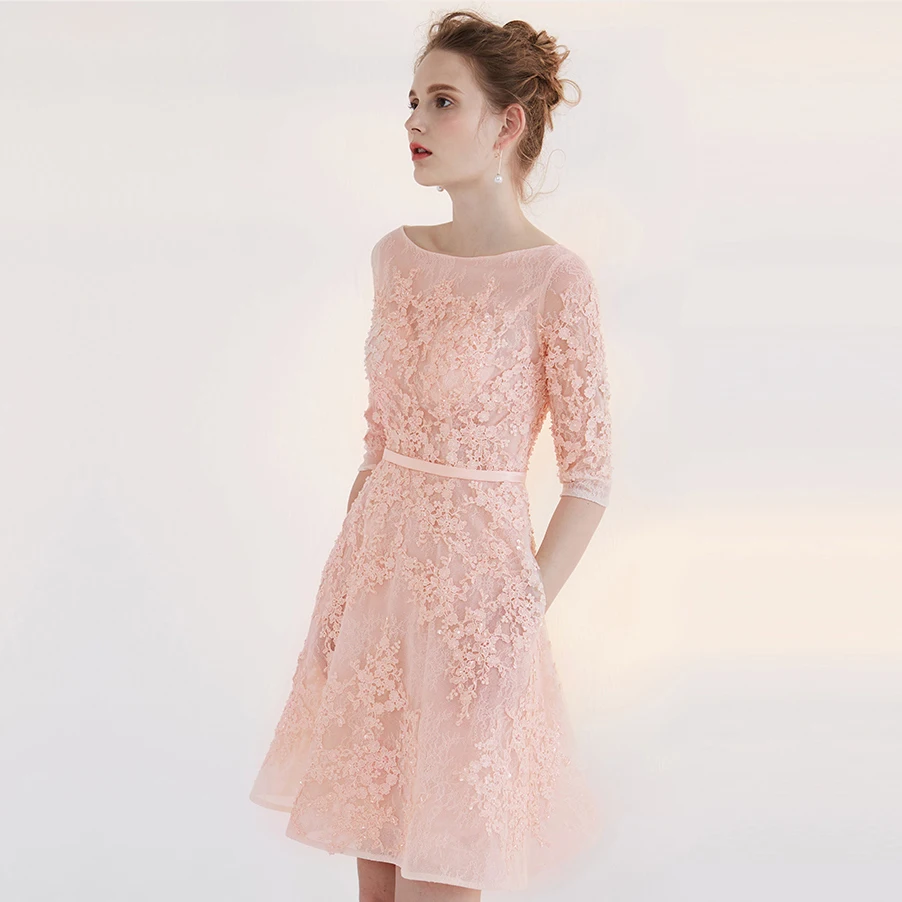 Pale pink lace cocktail dress Pale pink lace cocktail dress