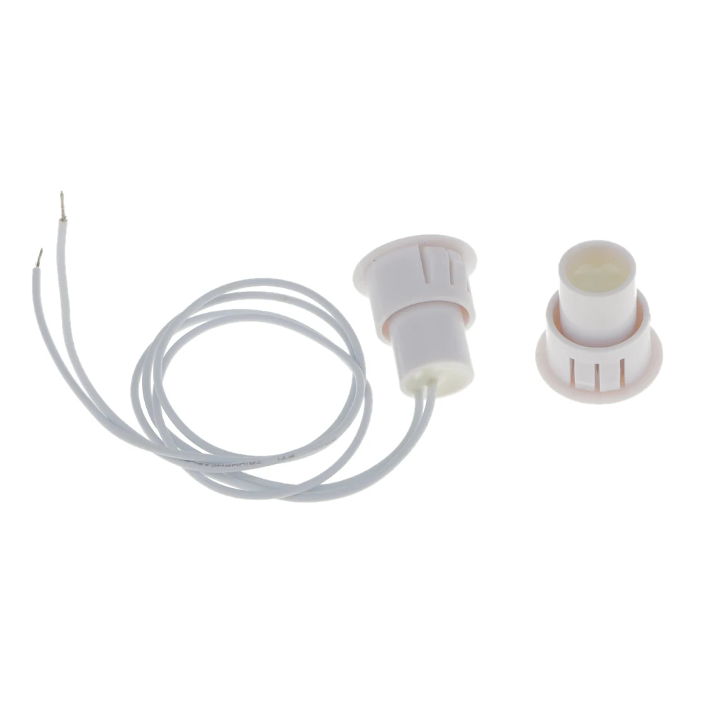30-Pack Recessed Magnetic Door Window Contacts Alarm Siren Reed Switch White