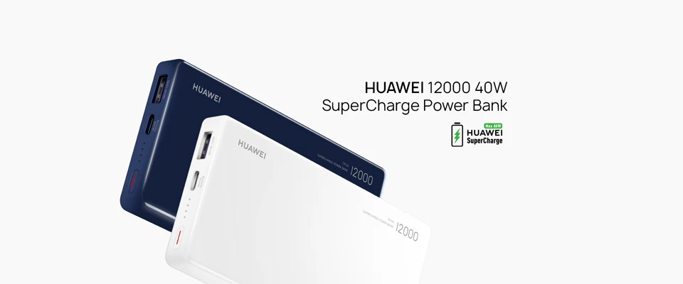 portable charger Huawei 12000mAh Slim Supercharge 40W Power Bank Type-C Laptop Universal Smart Phone Power PD Fast Charging Quick Charge 3.0 best portable power bank