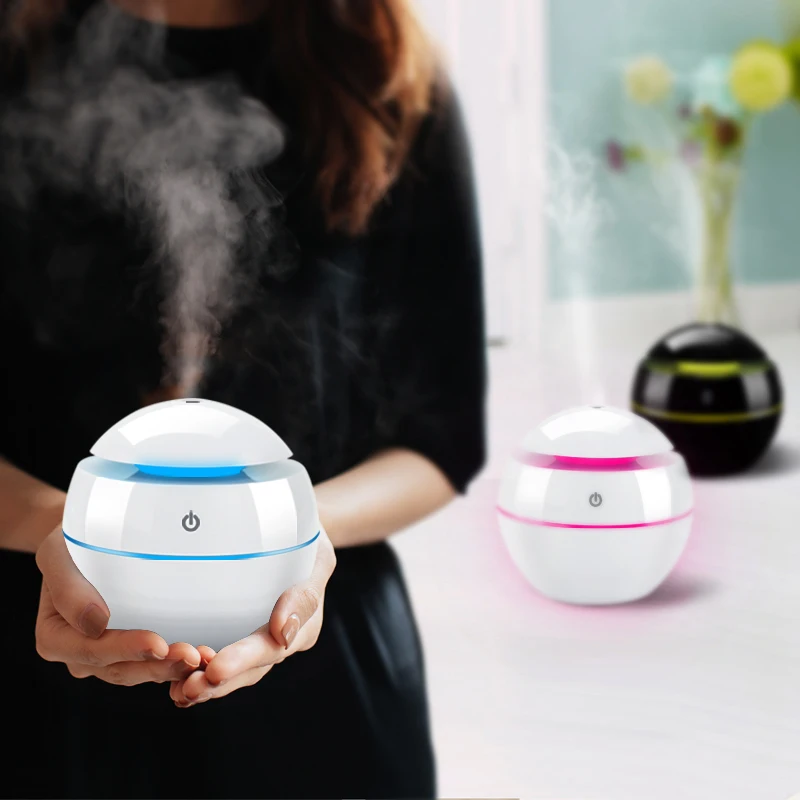  USB Air Humidifier Changeable Aroma Essential Oil Diffuser Mini Portable Ultrasonic Mist Humidifier
