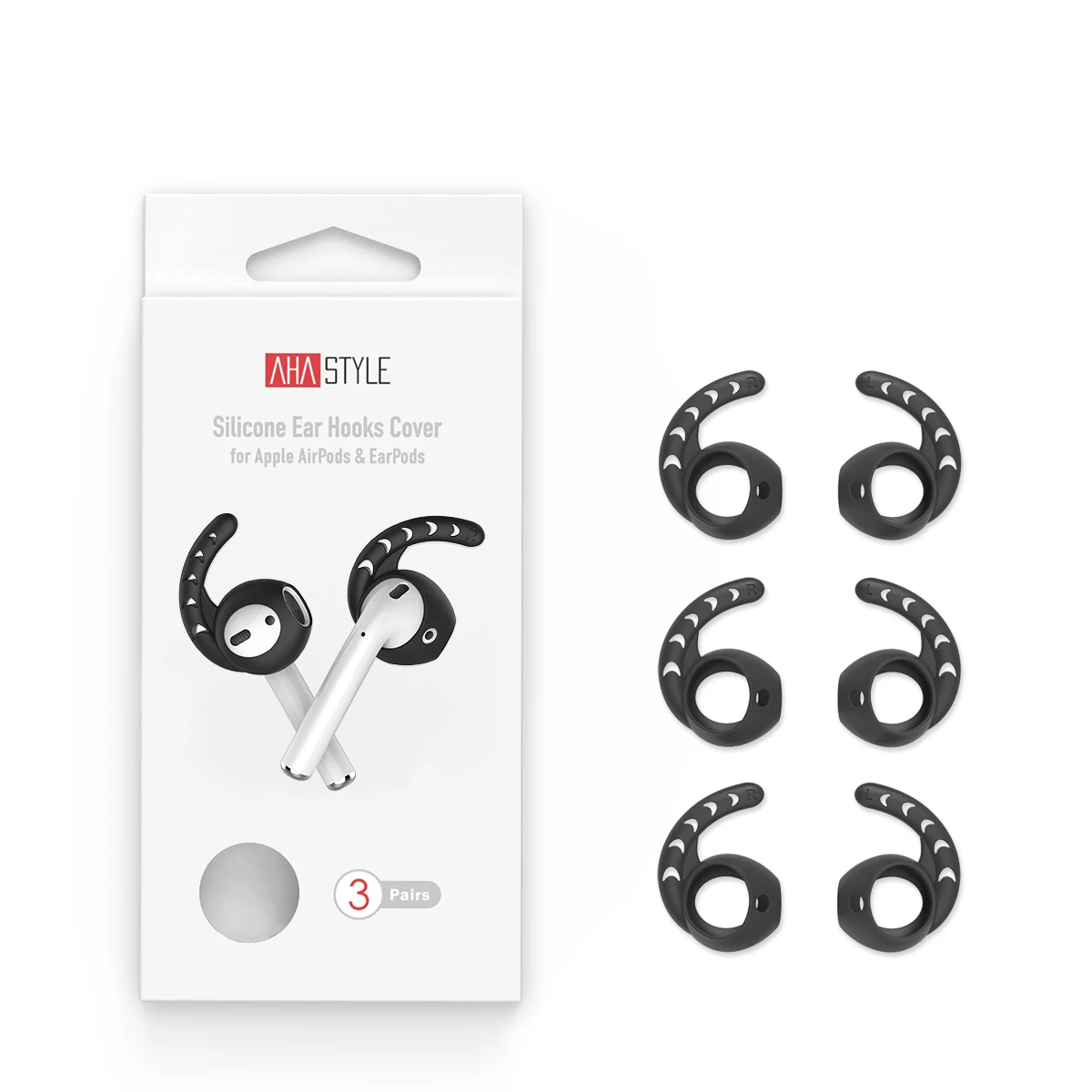 

Air Pods for Apple Silicone Airpods Accessories Gear Iconx Airpod Ear Hook Tips Earphones for Apple AirPods Cover Earpods Case
