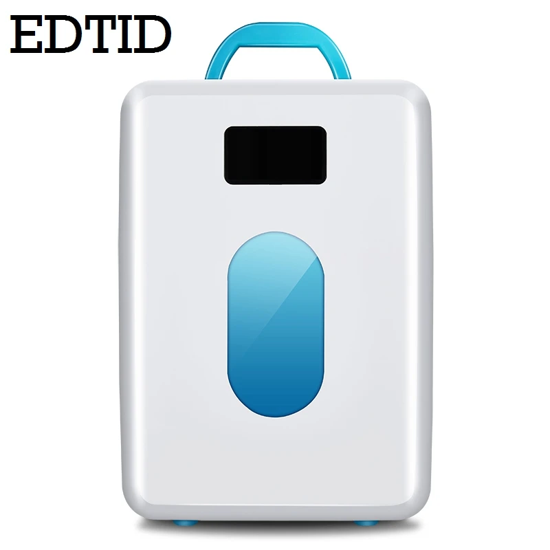 

EDTID MINI Car Fridge Portable Auto household Refrigerator Travel Cooler iceBox electric food Freezer Warmer Office 10L 12V 220V