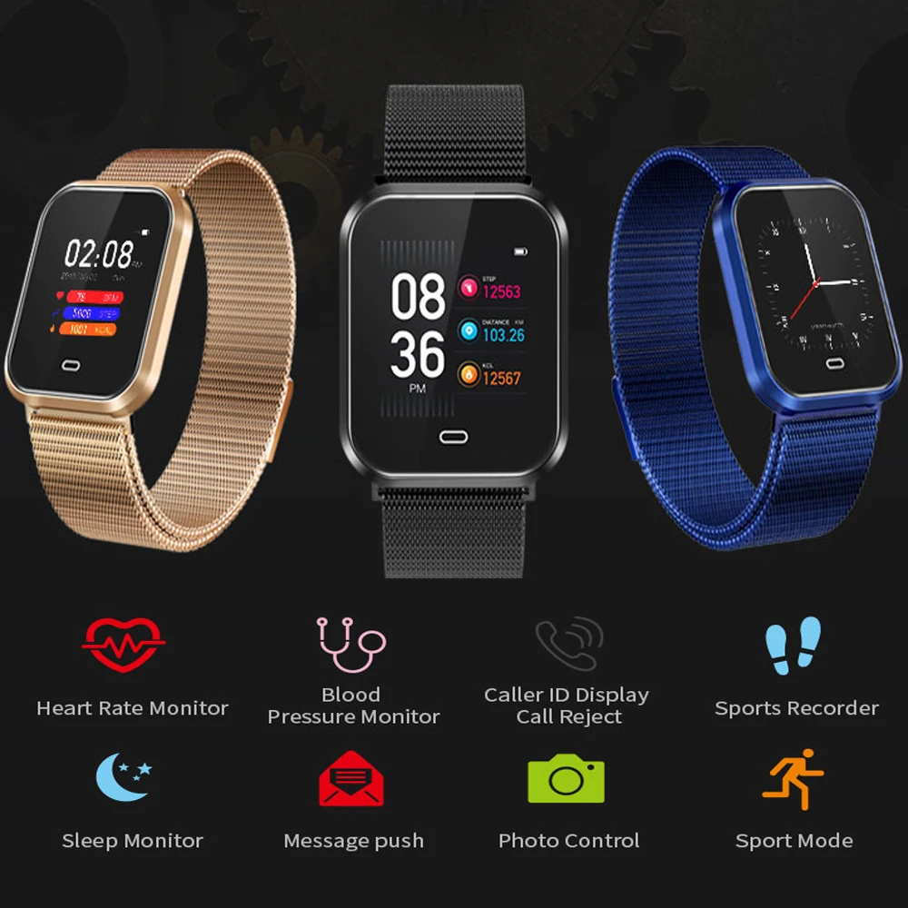 

CD16 Smart Watch Men IP67 Waterproof Smartwatch Blood Pressure Heart Rate Monitor Fitness Tracker Health Bracelet Wriswatch