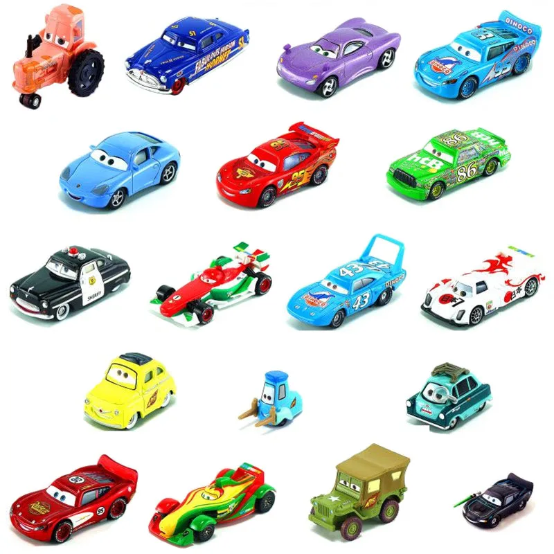 

Disney Pixar Cars Lightning McQueen Mater With friends 1:55 Diecast Metal Alloy Model Toy Car Gift Kids boy toy Cars 3
