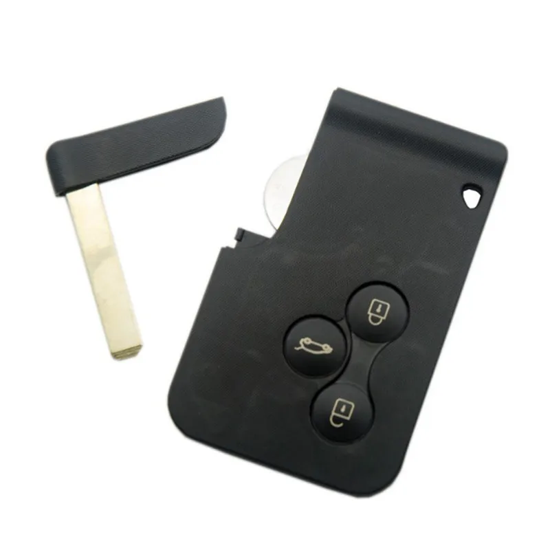 

Car Remote Key with 3-Button Smart Cards For Renault for Megane Scenic 2003-2008 Uncut Key Blade 434Mhz ID46 Chip Y30