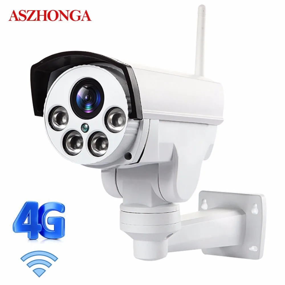 Камера видеонаблюдения HD PTZ 1080P Wi Fi беспроводная 3G 4G SIM карта 2 МП IP