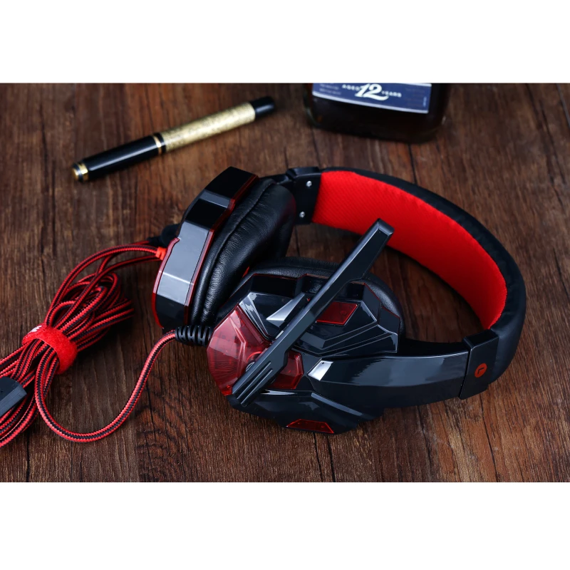 ACLDFH гарнитуры геймера Kulaklik Auriculares bluetooth светодиодный 2 м Проводная игровая