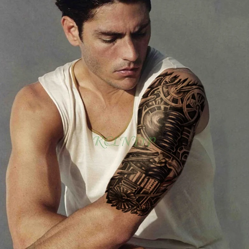 Водонепроницаемая Временная тату Наклейка 3D робот рука стикер s tatto флэш