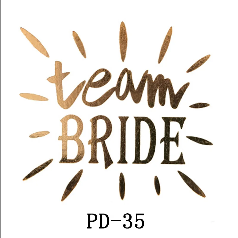 10pc Bridal Team Bridesmaid team temporary tattoo Bachelor Bride Party Sticker Decoration Marriage Bridal To Be Party Supplies 