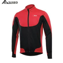 ARSUXEO Cycling Jacket MTB Clothing Jersey Outdoor Winter Thermal Warm Up Fleece Bike Bicycle Long Sleeves Cycling Coat ARSUXEO Cycling Jacket MTB Clothing Jersey Outdoor Winter Thermal Warm Up Fleece Bike Bicycle Long Sleeves Cycling Coat