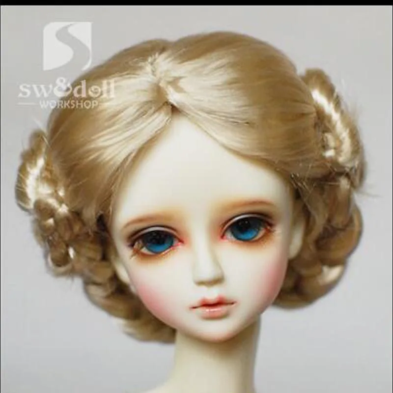 1 шт. светлый кукольный парик для шарнирной куклы 1/4 1/3 1/6 1/ 8|doll wig|bjd doll wigswig for bjd |